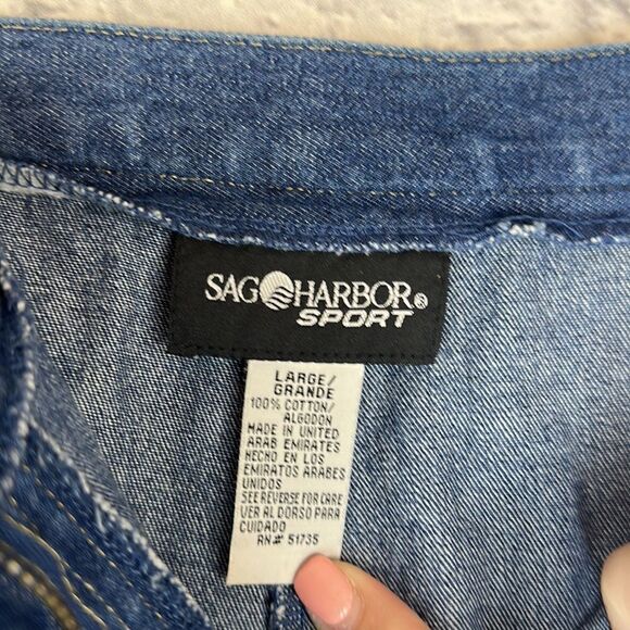 Sag Harbor Vintage Elastic Waist Jeans Size Large - Picture 5 of 6